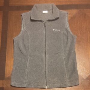 Columbia Charcoal Sleeveless Fleece Vest
